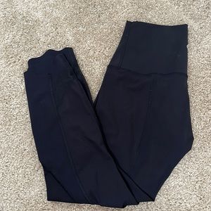 Lululemon wunder under crop II roll down waist scallop hem full on luxstreme